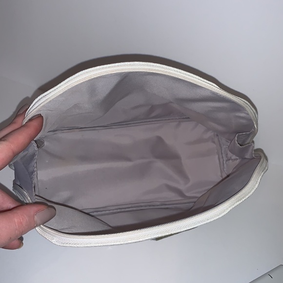 Dior Silver & White Makeup Bag Cosmetic Bag - Picture 7 of 12